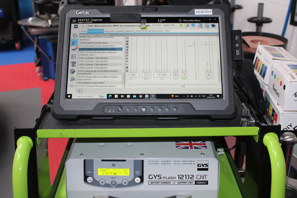 Autosolutions AE, Electrical diagnosis Mercedes Xentry